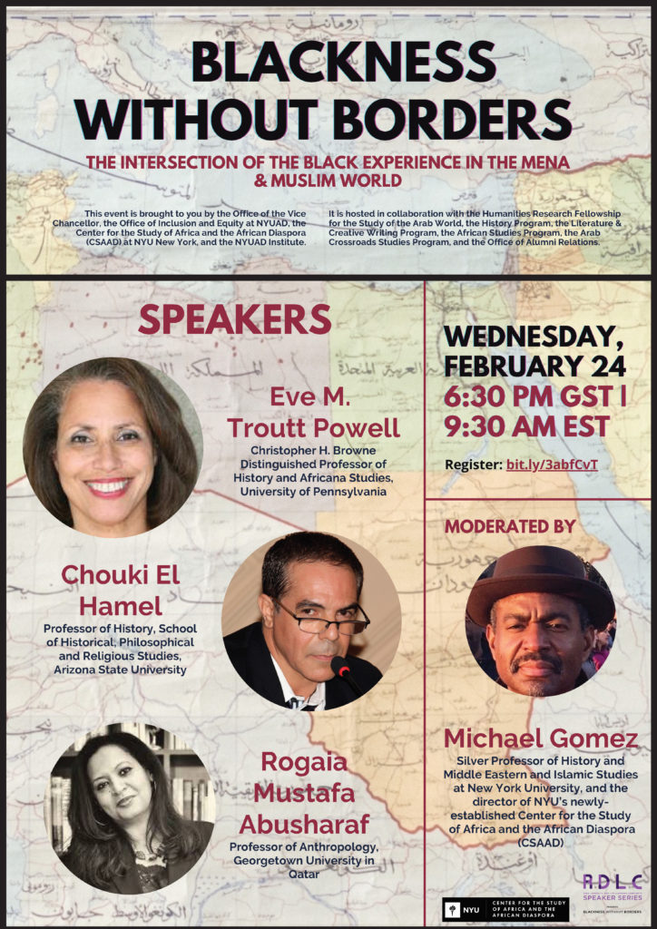 Flyer for event Blackness Without Borders