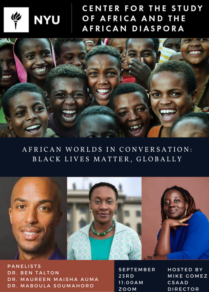 Flyer for Black Lives Matter Globally Event